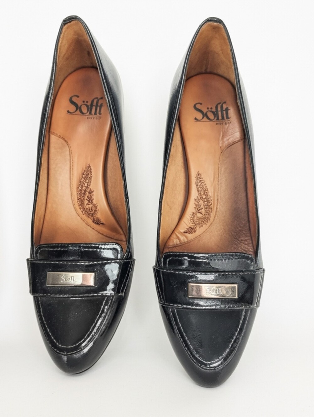 Sofft Black Patent Leather Career Pumps Size 7M - Picture 5 of 11